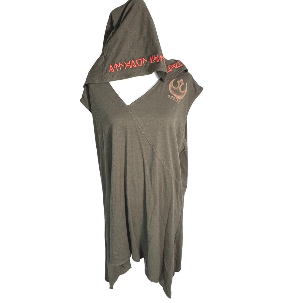 DISNEY PARKS Womens 2X Star Wars Galaxys Edge Resist Hooded Sleeveless Tunic